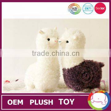 Custom wholesale handmade stuffed alpaca plush