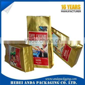 Laminated Aluminum Foil Coffee Bags/Coffee Bag With Valve and Zipper photo-2