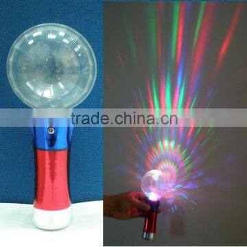 Novel Rainbow Starry Sky LED Flashing Stick with Disco Ball