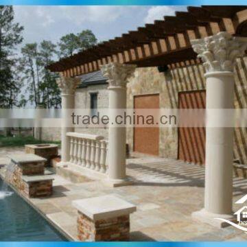 Garden stone gazebo