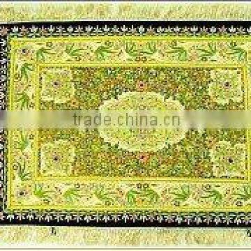 Handmade Precious Jewel Carpet Zardozi Wall Hanging