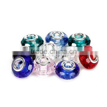 Hot Selling 98 Cutting Faceted 10 pcs Mix Color Glass Beads Loose Beads