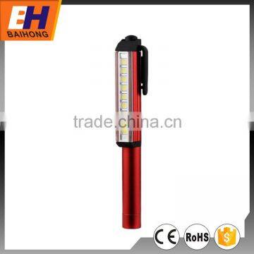 Super Bright Aluminium Alloy 9 SMD Clip Pen Light With 4xAA Batteries photo-3