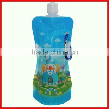 16 OZ or 480ml kids plastic folding water bottle