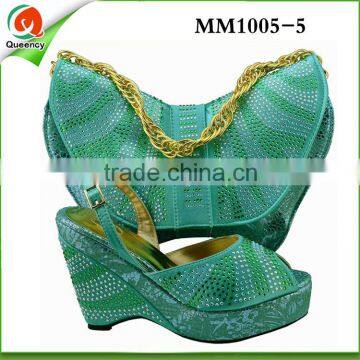 MM1005-5 fshion design lady evening shoes with matching bags