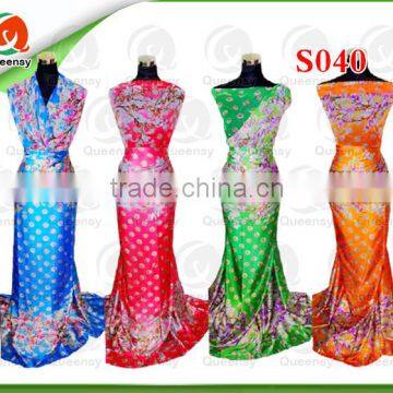 S040 unique italian 100% silk latest African fashion 2016