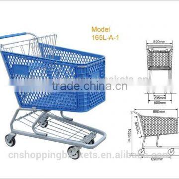 Plastic shopping cart