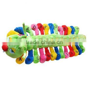 Cute colorful plush stuffed caterpillar toy educational toy mingencustom factory china