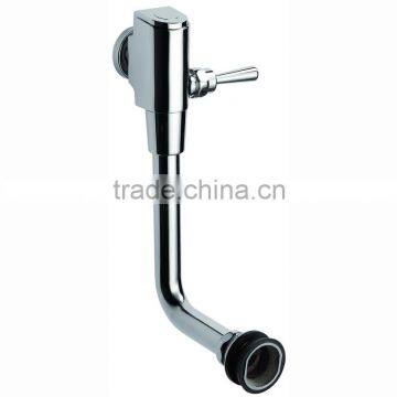 High Quality Brass Toilet Time Delay Flush Valve, Self Closing Valve, Chrome Finish and Wall Mounted