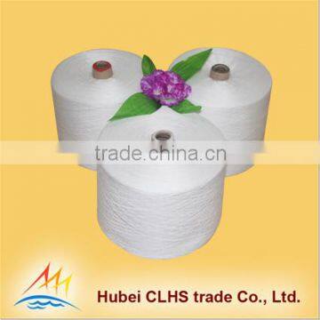 manufacture raw white full dull polyester staple yarn