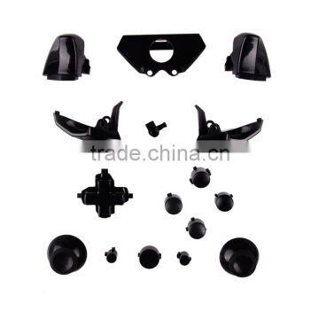 Solid Black Controller Buttons Joystick Controller Replacement Mod Kit Parts for Xbox One Controller