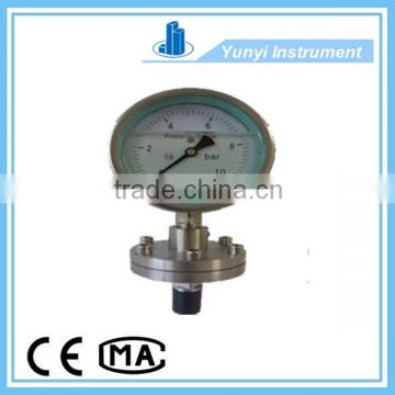 Diaphragm-seal liquid filled pressure gauge