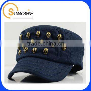 Sunny Shine Personality Rivet Cap Skull Cowboy Snapback Cap Hats