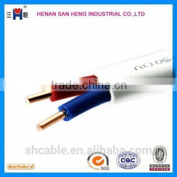 High Quality Cooper Conductor PVC Sheath Double Insulation Electric Cable BVV photo-5
