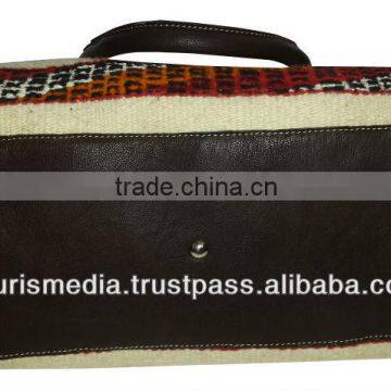 Handmade Moroccan Kilim Handbags Genuine Leather and Kilim New Style Ref444 photo-6