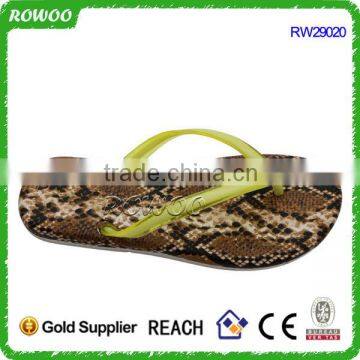 New Cheap Fancy Snake Printed Women Pvc Injection Flip Flop photo-4