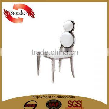 Modern high quality elegant banquet chair, chair for restaurant stainless steel