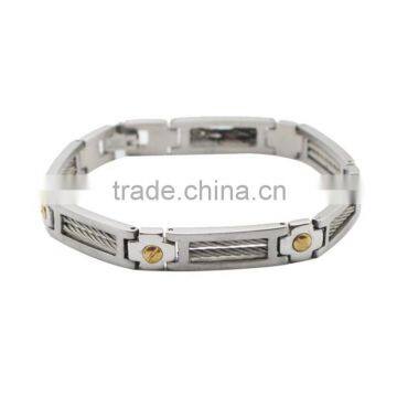 316L Stainless Steel Wire Fashion Link Chain Men's Bracelet