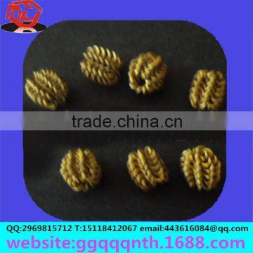 Hardware Accessories Metal Flat Brass Round Watermelon Pumpkin Shape Twist Spring Flowers Bead photo-6