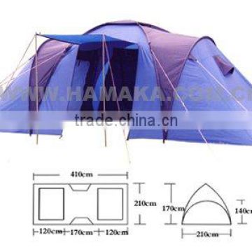 Beautiful Design Double Layer Large Capacity 6 Person Camping Tent