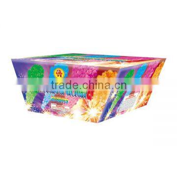 Daytime Fireworks 50 shots color smoke with crackling/smoke fountain fireworks/cheap price fireworks/fireworks for india