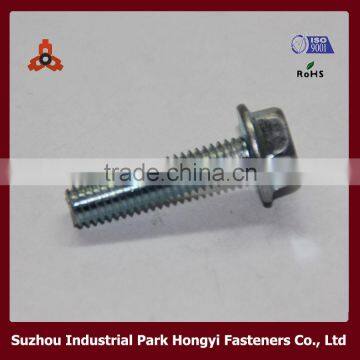 DIN6921 hex serrated metric flange bolts