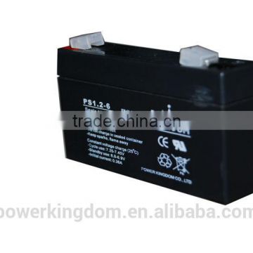 SEALED LEAD ACID SECURITY BATTERY 6V 1.2AH