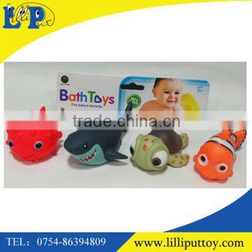 lovely and funny rubber bath toys water spray toys for baby