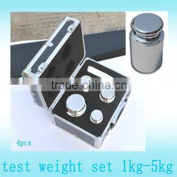 F1 eco 1kg-5kg calibration weights with silver aluminium set box test weight oiml standard weights