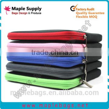 Cheap price tablet sleeves for promotional in different zipper color