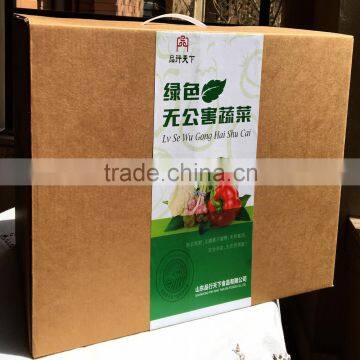 Eco-friendly Wholesale Kraft Vegetable Packaging Boxes photo-4