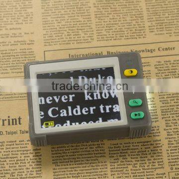 3.5 inch Handheld Portable LCD Digital Magnifier with Battery Powered 7 Color Video Modes