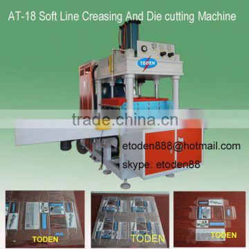 printed sheet package boxes creasing and die cutting machine