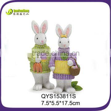 Easter Home Rabbits Figurines Decoration