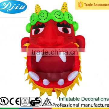 DJ-XT-94 inflatable advertising cheap halloween red devil mask door decoration