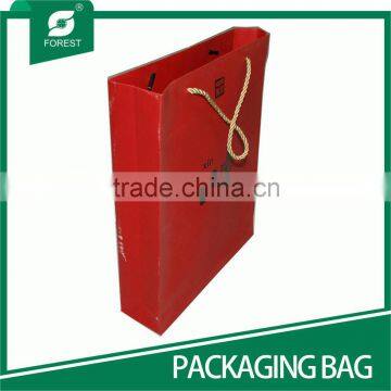 HIGH QUALITY CUSTOM MADE BRAND RETAIL PAPER BAG WITH COTTON HANDLES