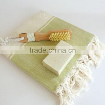 Cotton Fabric 70*180cm With Fringes Custom Made Hammam Kikoy Towel