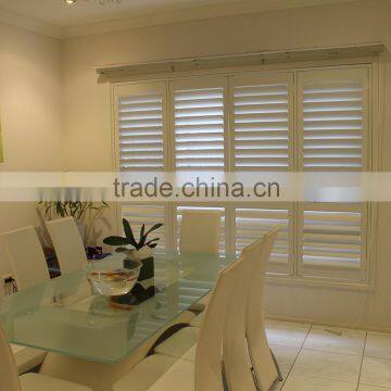 UV Protection custom wooden window treatments wood blinds