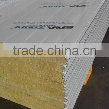 Fireproof and Insulated Metal Faced Rock Wool Sandwich Panel for Wall Board photo-2