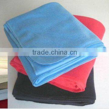 solid coulour polar fleece blanket for airline