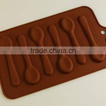 New Design spoon shape Silicone chocolate molds