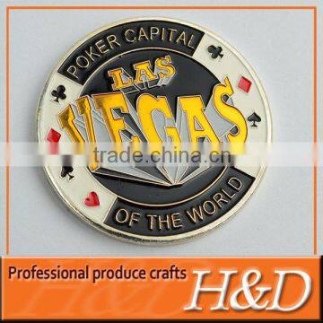 metal chip custom challenge coin for USA vegas