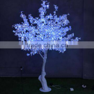 White Trunk with White Artificial Maple Leaf LED Maple Tree