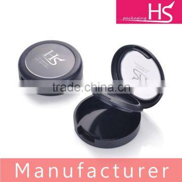 black cosmetic compact packaging