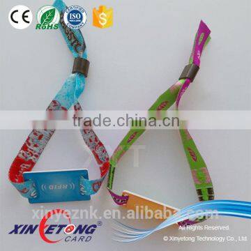 13.56Mhz Chip fabric Material Wristband