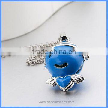 Wholesale New Enamel Angel Musical Sound Chime Bell Box Ball Pregnancy Necklaces BAC-M039 photo-4