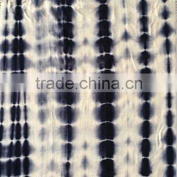 Top sale 180gsm tie dyed rayon spandex coarse knit jersey fabric ,round points tied dye knit fabric for lady's dressing