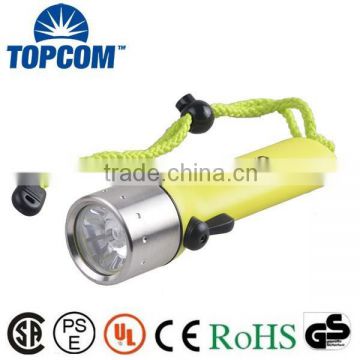 Slipless Rapid Switchable Magnetically Controlled Switch LED Diving Torch Light