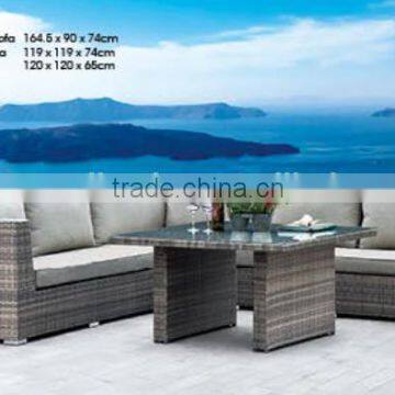 Lima Wicker Sofa Set with high dining table