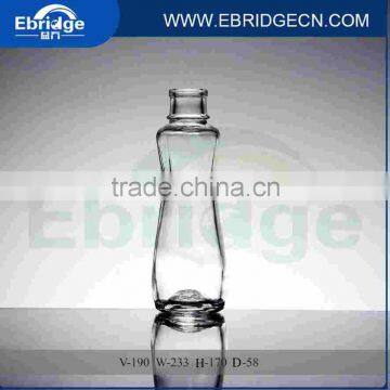 190ml clear glass juice bottle for drinking made in China